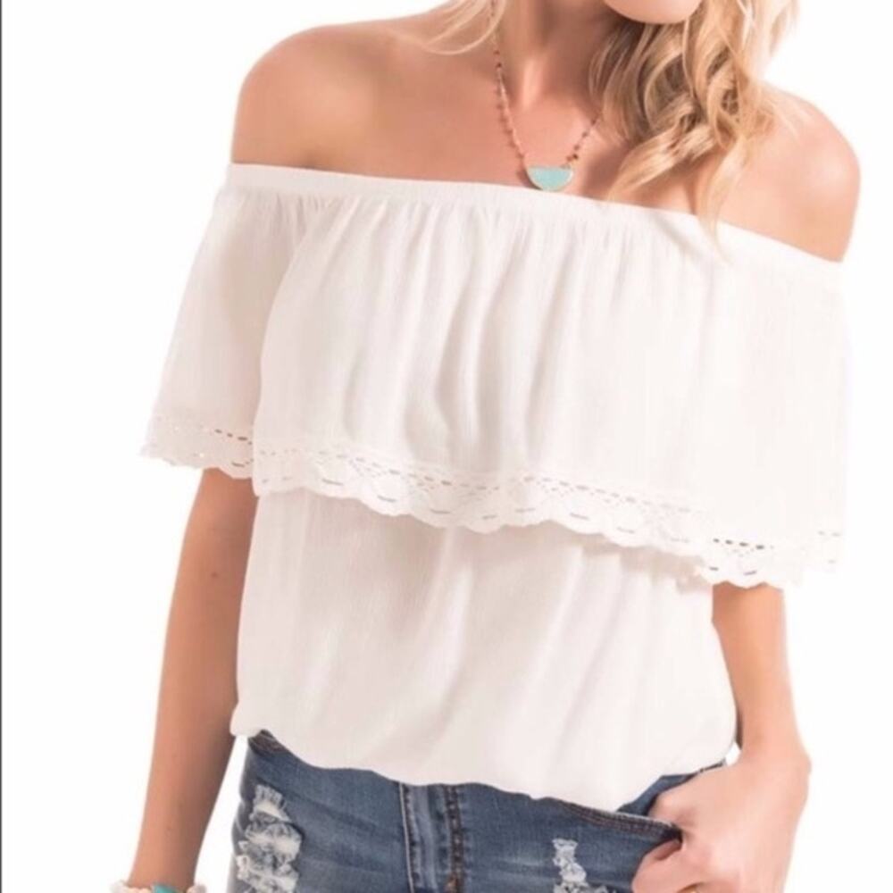 Buddy Basics Kemah Off The Shoulder Top